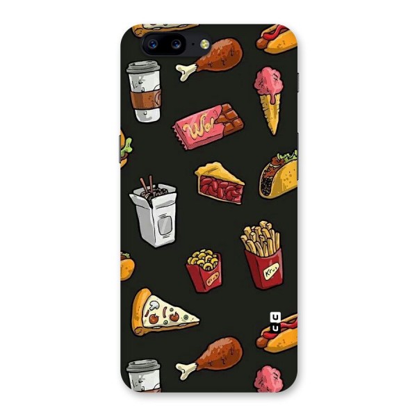 Foodie Pattern Back Case for OnePlus 5