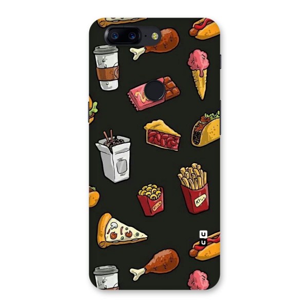 Foodie Pattern Back Case for OnePlus 5T