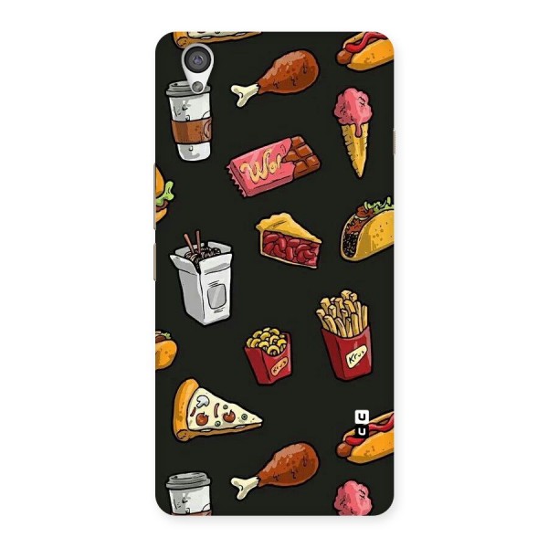 Foodie Pattern Back Case for OnePlus X