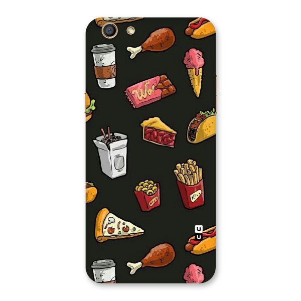 Foodie Pattern Back Case for Oppo F3