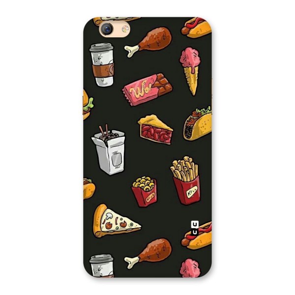 Foodie Pattern Back Case for Oppo F3 Plus