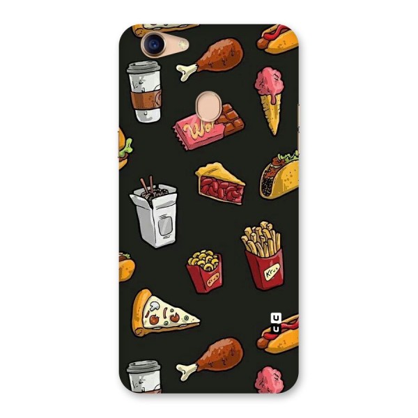 Foodie Pattern Back Case for Oppo F5