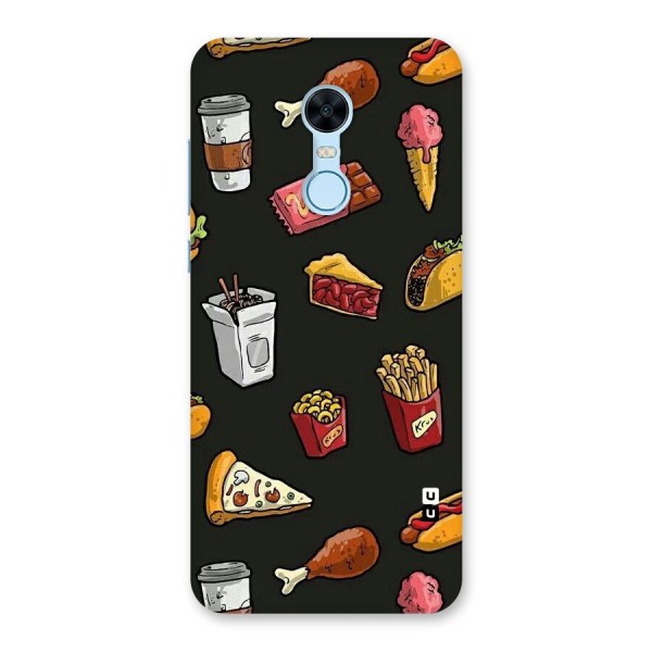 Foodie Pattern Back Case for Redmi Note 5