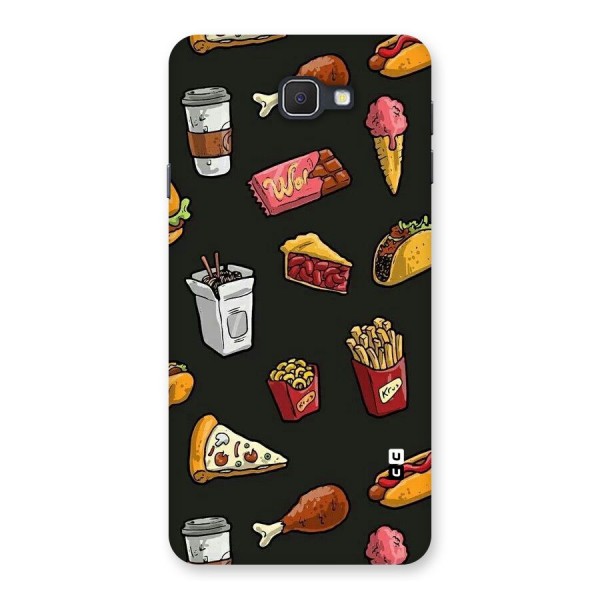 Foodie Pattern Back Case for Samsung Galaxy J7 Prime