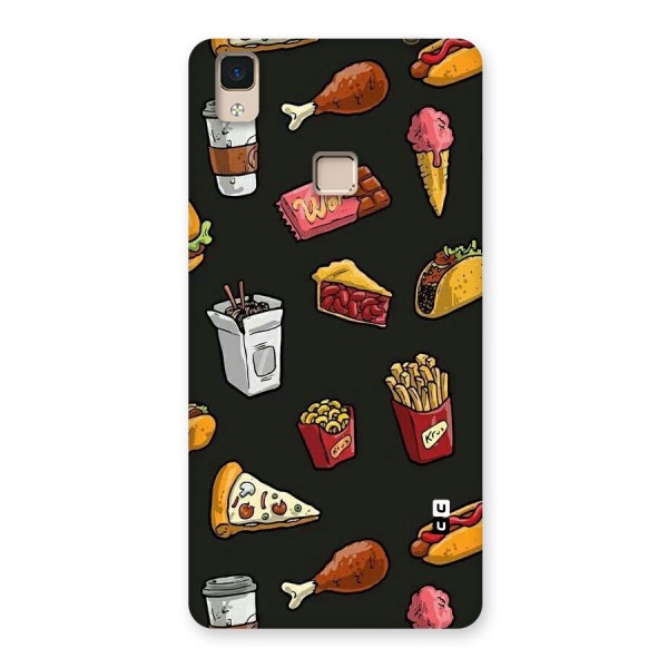 Foodie Pattern Back Case for V3 Max