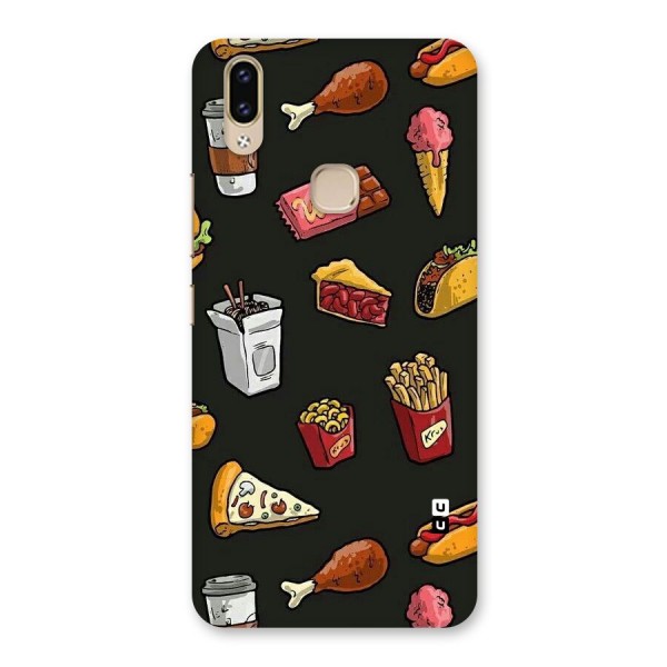 Foodie Pattern Back Case for Vivo V9