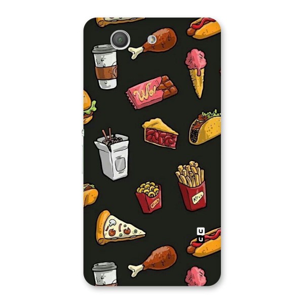 Foodie Pattern Back Case for Xperia Z3 Compact