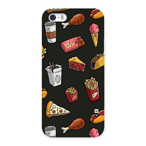 Foodie Pattern Back Case for iPhone SE