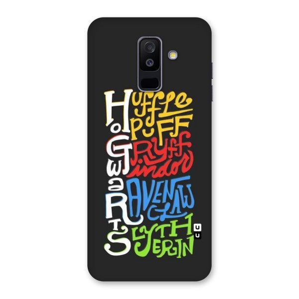 Four Colored Homes Back Case for Galaxy A6 Plus