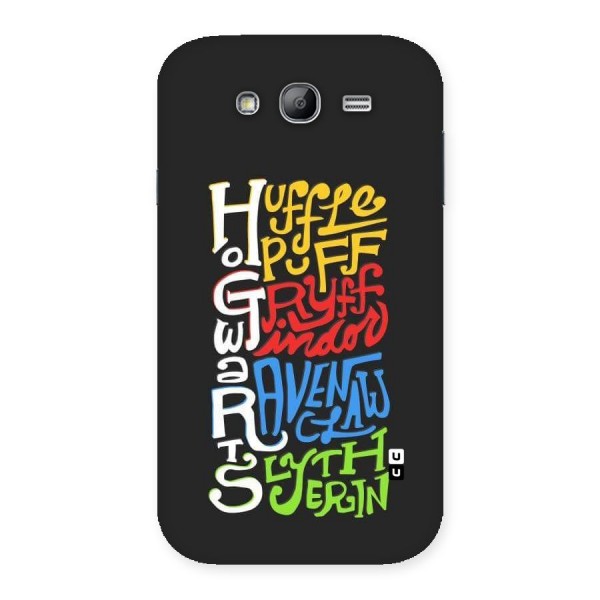 Four Colored Homes Back Case for Galaxy Grand Neo Plus