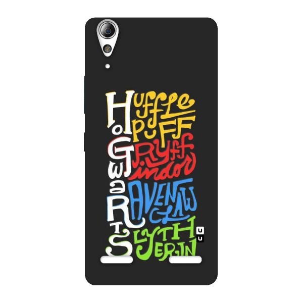 Four Colored Homes Back Case for Lenovo A6000 Plus