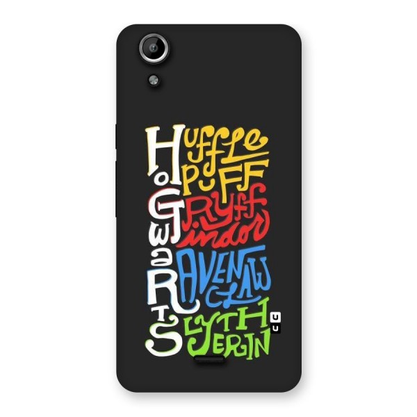 Four Colored Homes Back Case for Micromax Canvas Selfie Lens Q345