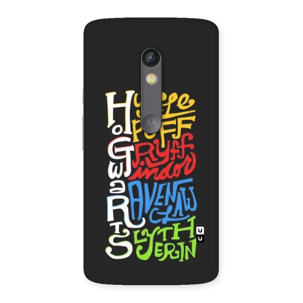 Four Colored Homes Back Case for Moto X Play