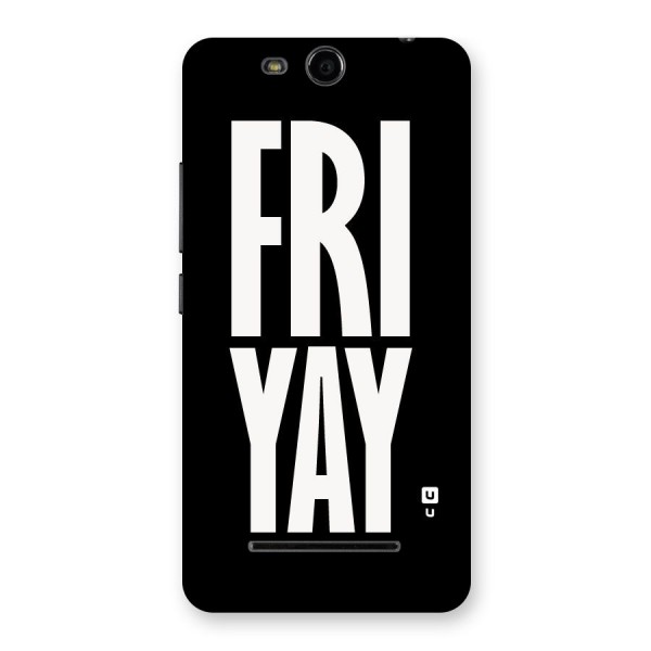Fri Yay Back Case for Micromax Canvas Juice 3 Q392