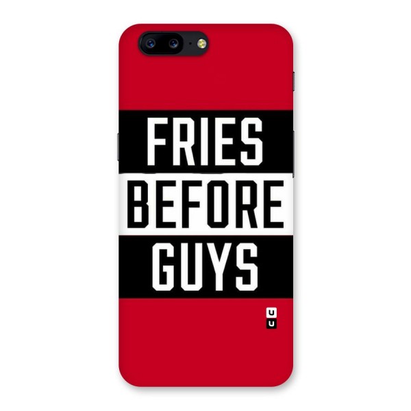 Fries Love Stripes Back Case for OnePlus 5