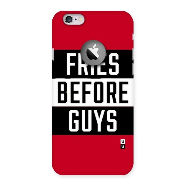 Fries Love Stripes Back Case for iPhone 6 Logo Cut