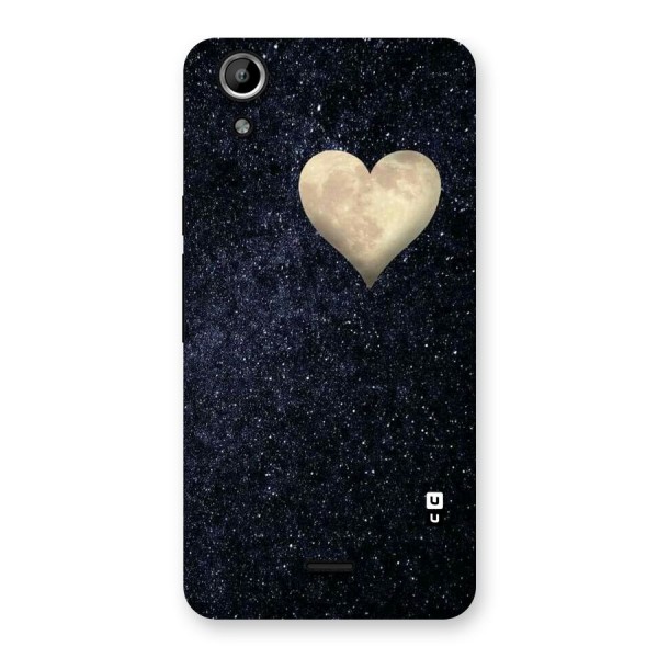 Galaxy Space Heart Back Case for Micromax Canvas Selfie Lens Q345