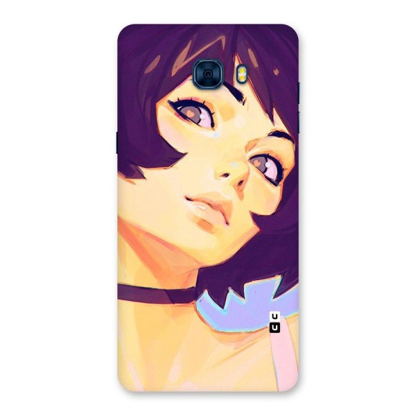 Girl Face Art Back Case for Galaxy C7 Pro