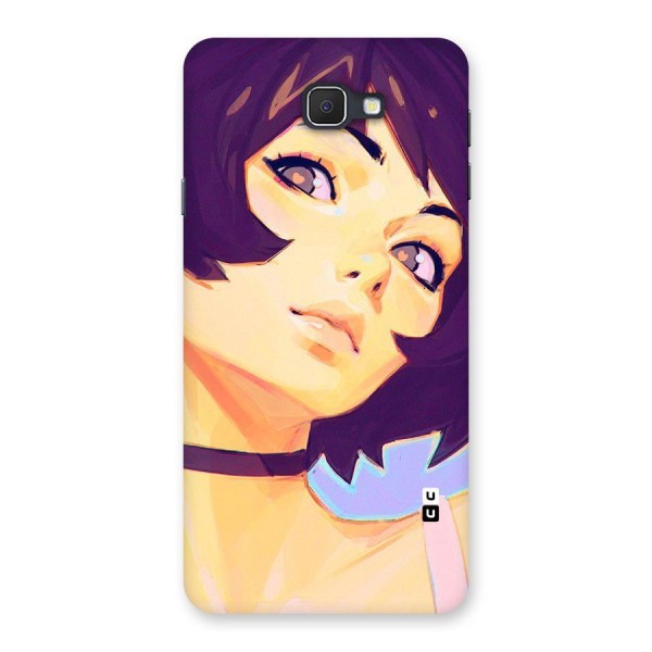 Girl Face Art Back Case for Galaxy On7 2016