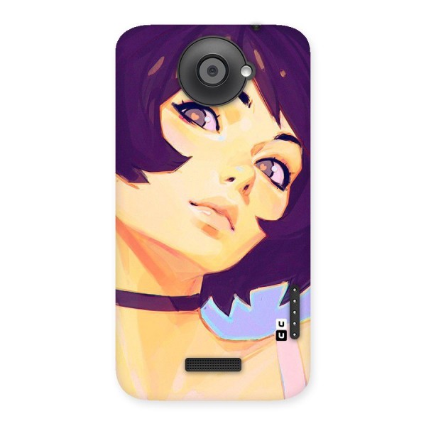 Girl Face Art Back Case for HTC One X