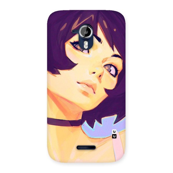 Girl Face Art Back Case for Micromax Canvas Magnus A117