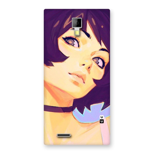 Girl Face Art Back Case for Micromax Canvas Xpress A99