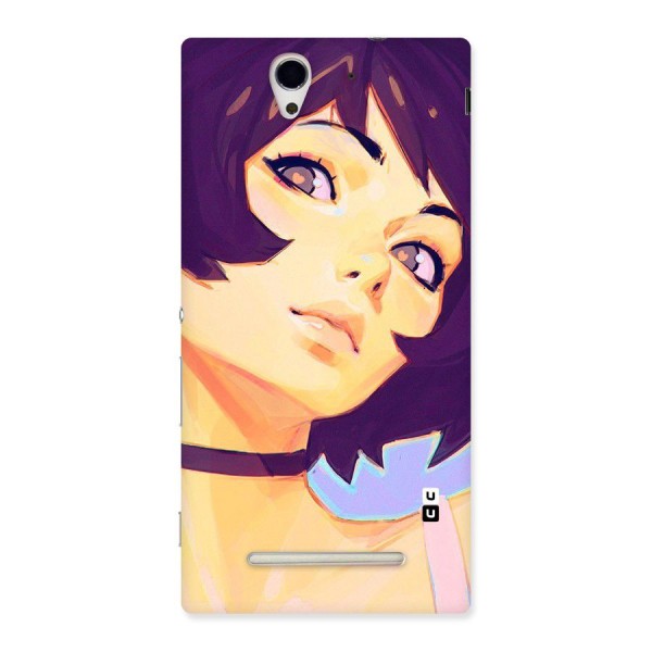 Girl Face Art Back Case for Sony Xperia C3