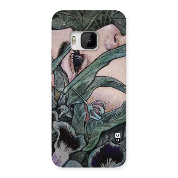 Girl Grass Art Back Case for HTC One M9