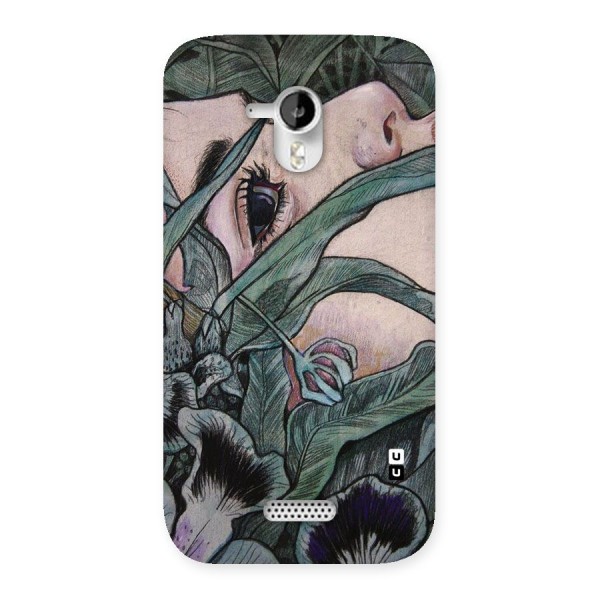 Girl Grass Art Back Case for Micromax Canvas HD A116
