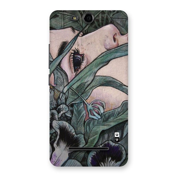 Girl Grass Art Back Case for Micromax Canvas Juice 3 Q392
