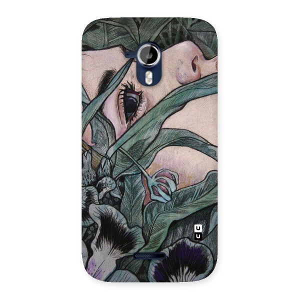Girl Grass Art Back Case for Micromax Canvas Magnus A117