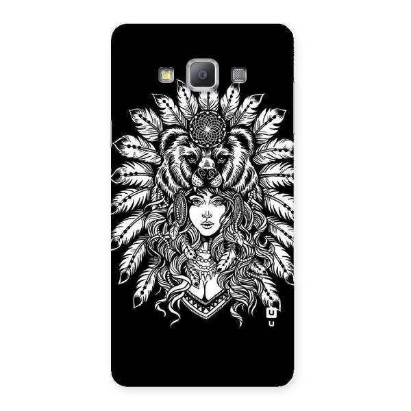 Girl Pattern Art Back Case for Galaxy A7