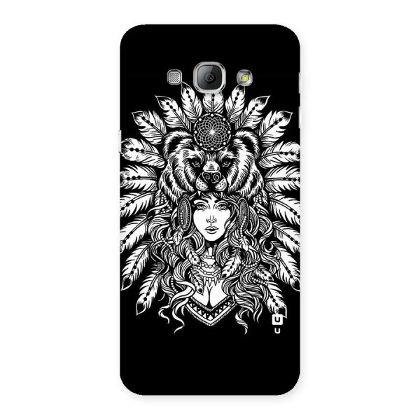 Girl Pattern Art Back Case for Galaxy A8
