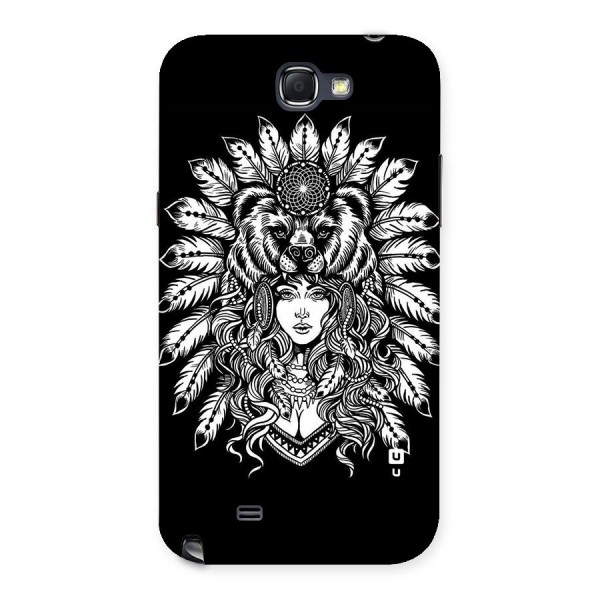 Girl Pattern Art Back Case for Galaxy Note 2