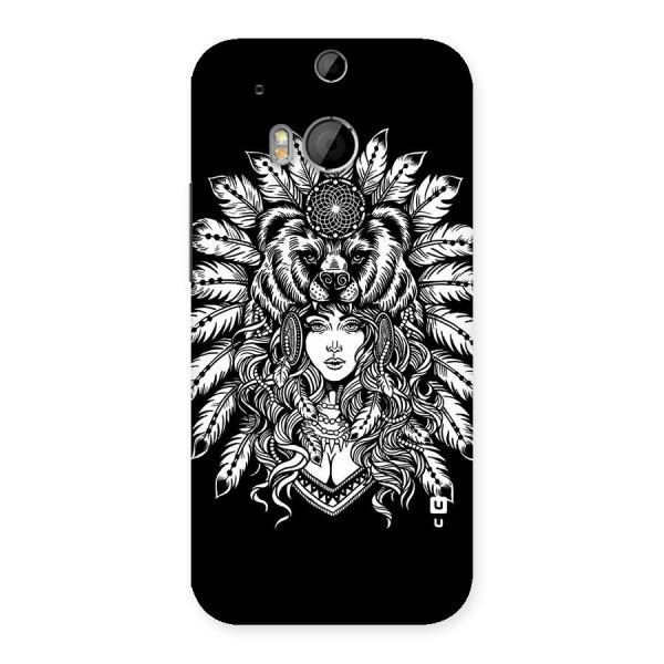 Girl Pattern Art Back Case for HTC One M8