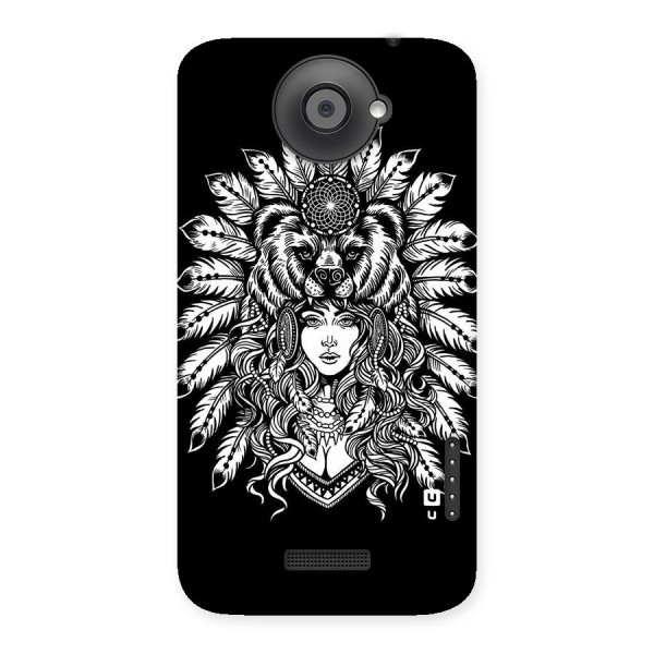 Girl Pattern Art Back Case for HTC One X