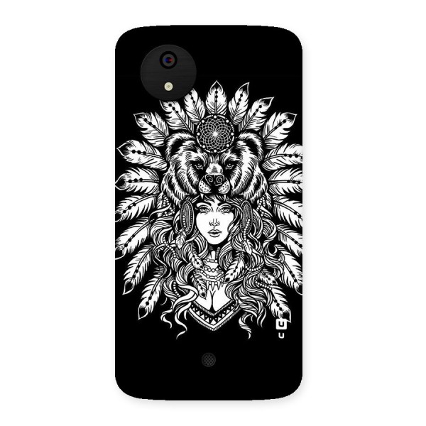 Girl Pattern Art Back Case for Micromax Canvas A1