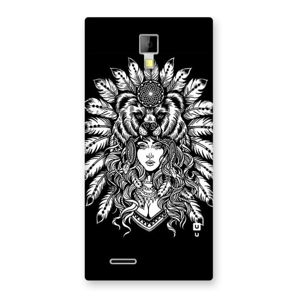 Girl Pattern Art Back Case for Micromax Canvas Xpress A99