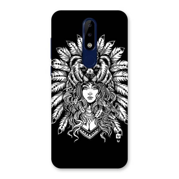 Girl Pattern Art Back Case for Nokia 5.1 Plus