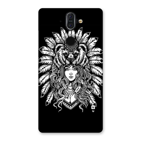 Girl Pattern Art Back Case for Nokia 8 Sirocco