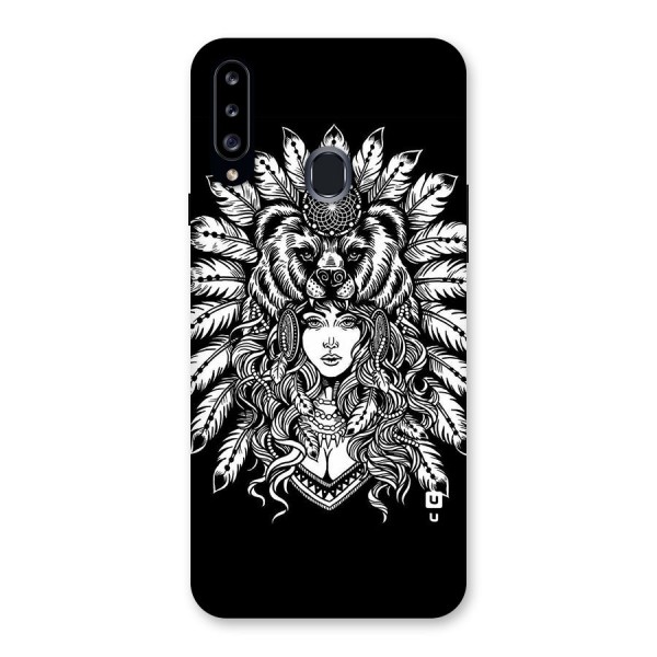 Girl Pattern Art Back Case for Samsung Galaxy A20s