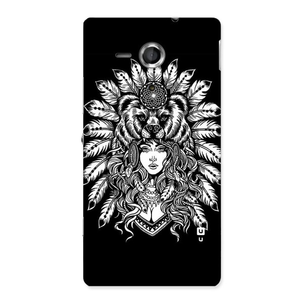 Girl Pattern Art Back Case for Sony Xperia SP