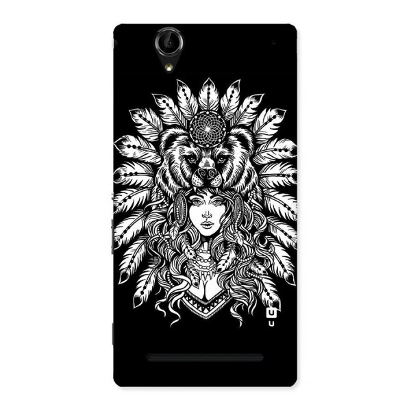 Girl Pattern Art Back Case for Sony Xperia T2