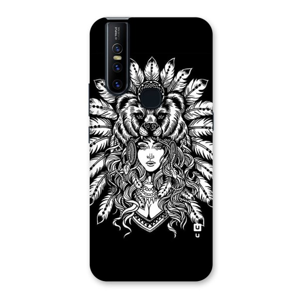 Girl Pattern Art Back Case for Vivo V15