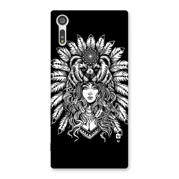 Girl Pattern Art Back Case for Xperia XZ