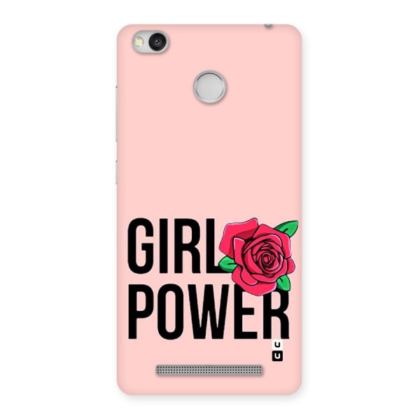 Girl Power Back Case for Redmi 3S Prime
