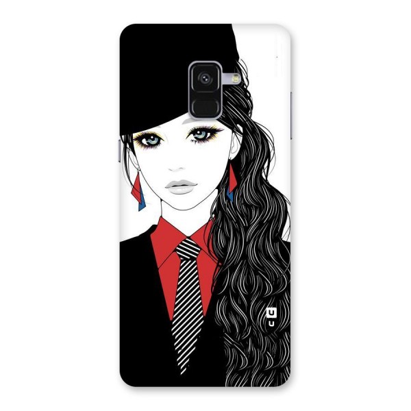 Girl Tie Back Case for Galaxy A8 Plus