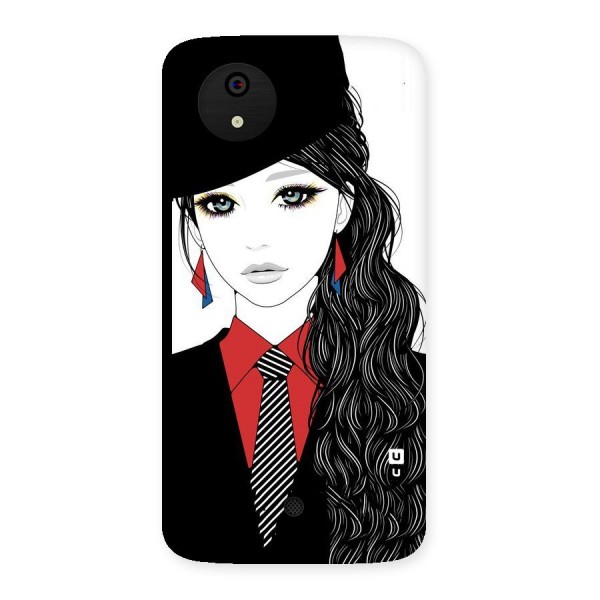 Girl Tie Back Case for Micromax Canvas A1