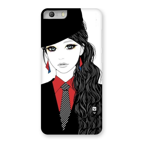 Girl Tie Back Case for Micromax Canvas Knight 2