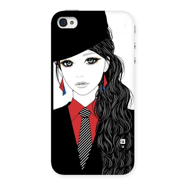 Girl Tie Back Case for iPhone 4 4s